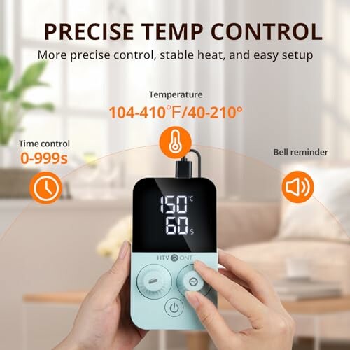 Temperature control device with precise settings and features.