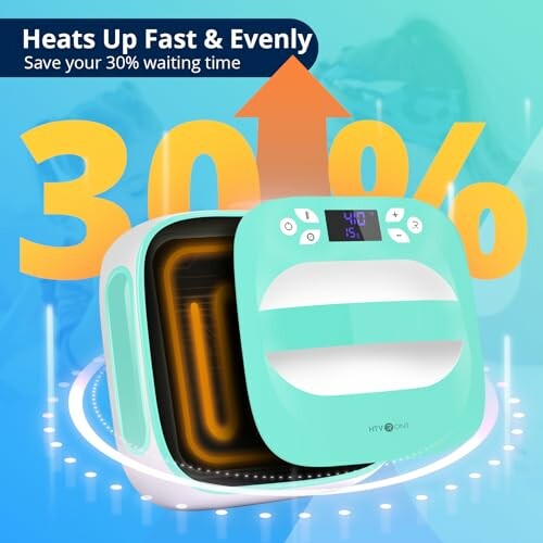 Device with fast heating feature saving 30% time